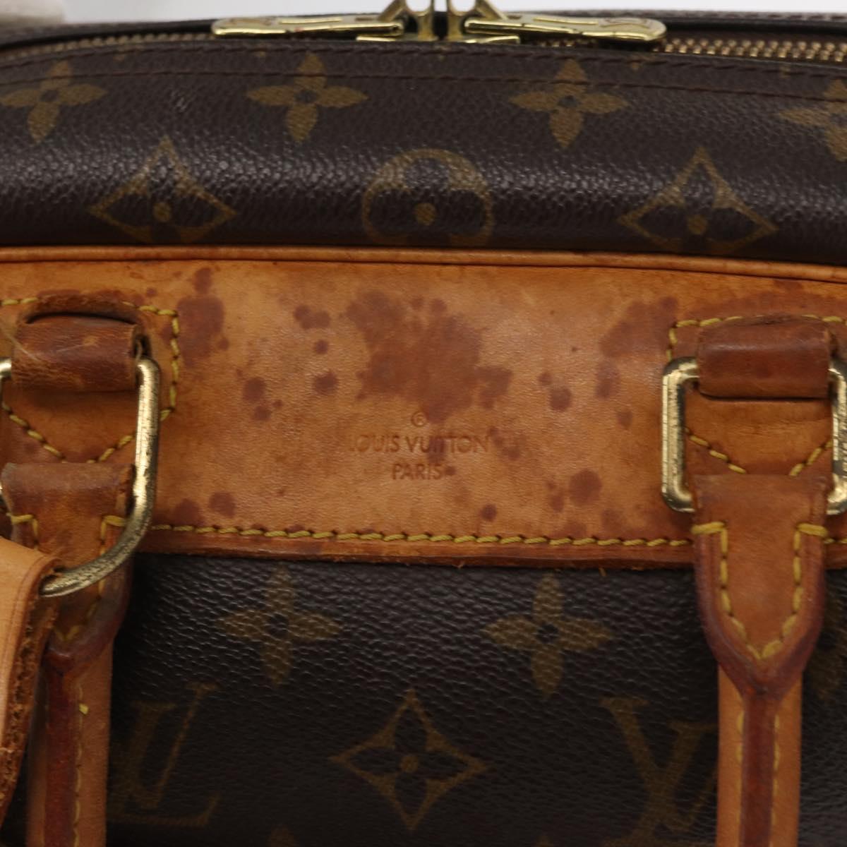 LOUIS VUITTON Monogram Deauville Hand Bag M47270 LV Auth 154311