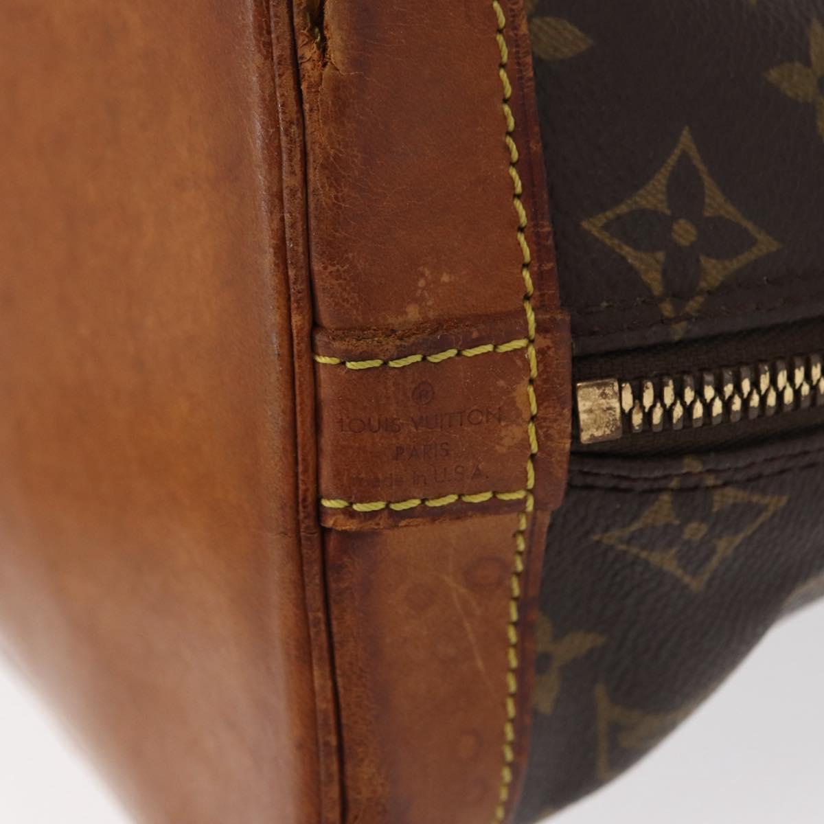 LOUIS VUITTON Monogram Alma Hand Bag M51130 LV Auth 154312