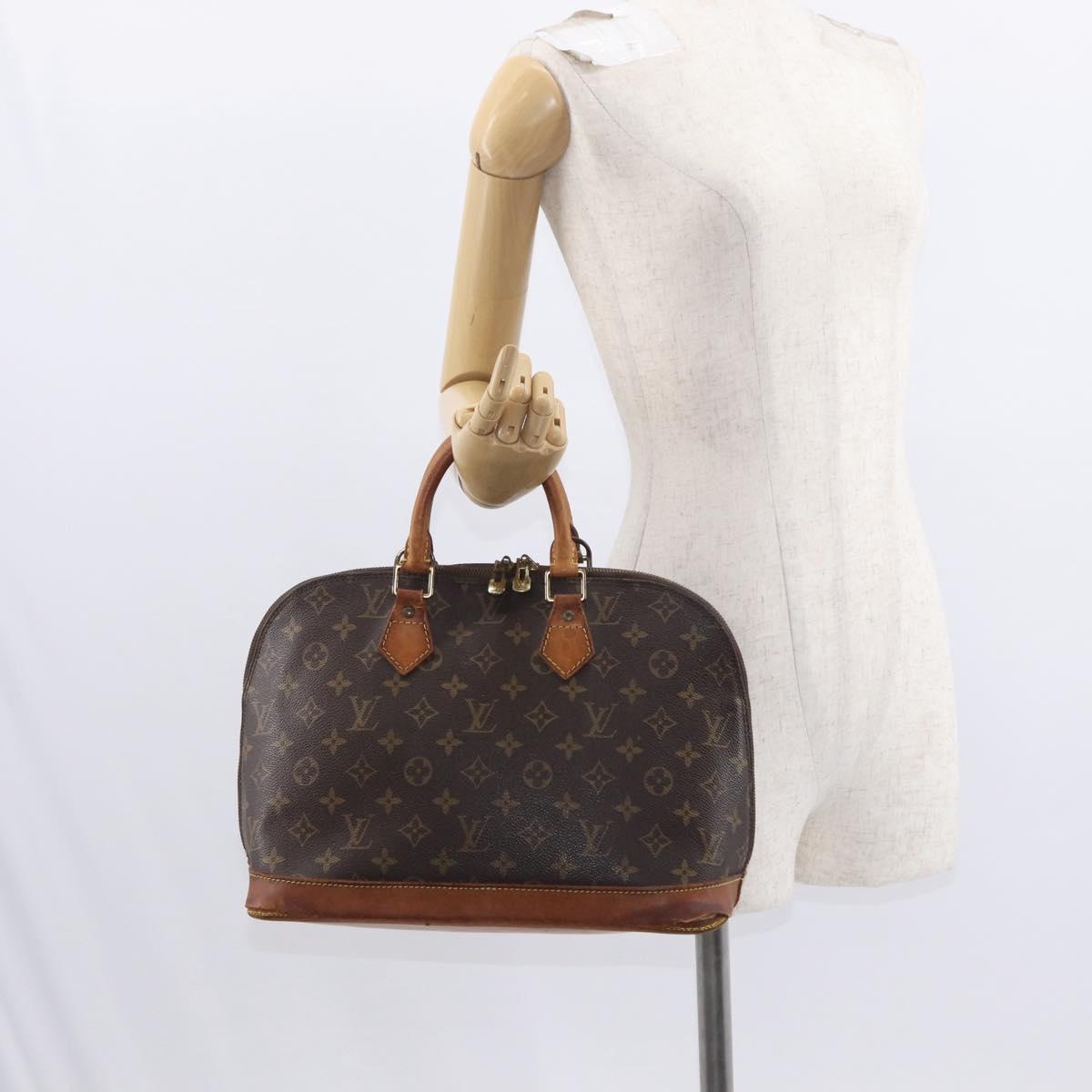 LOUIS VUITTON Monogram Alma Hand Bag M51130 LV Auth 154312