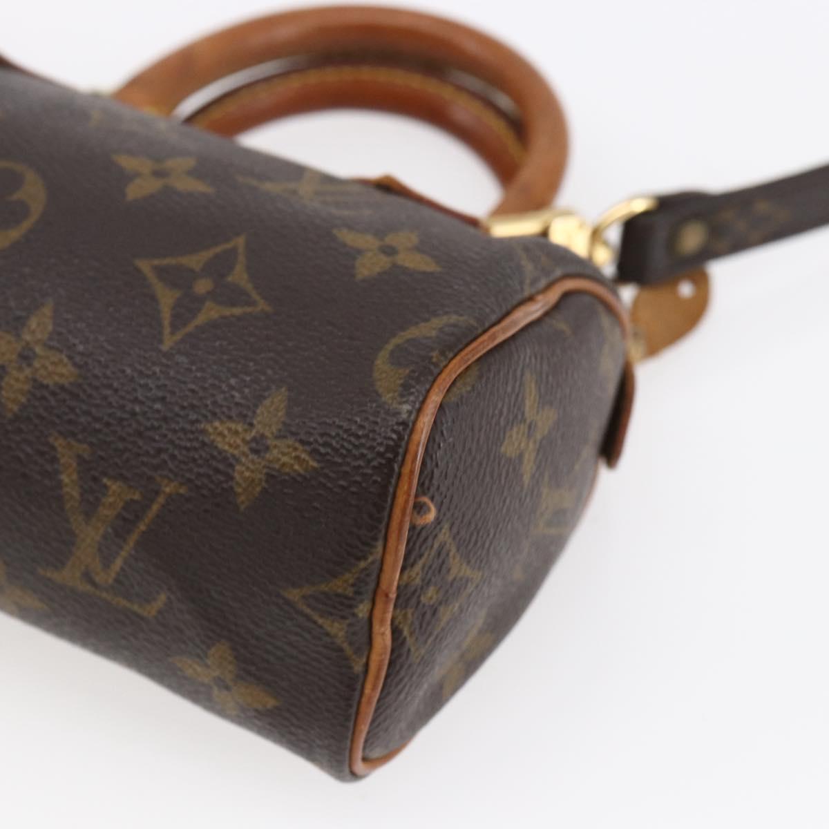 LOUIS VUITTON Monogram Mini Speedy Hand Bag M41534 LV Auth 154316