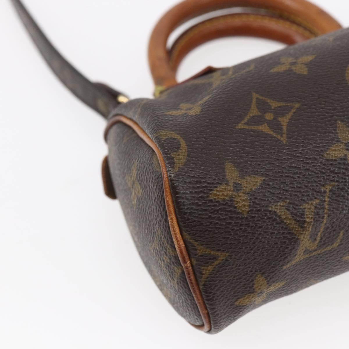 LOUIS VUITTON Monogram Mini Speedy Hand Bag M41534 LV Auth 154316