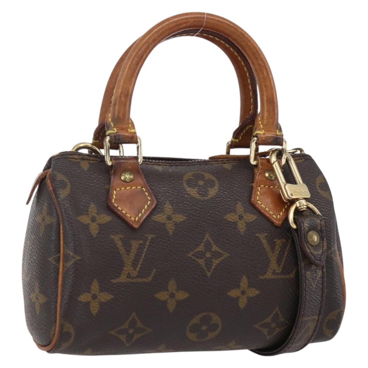 LOUIS VUITTON Monogram Mini Speedy Hand Bag M41534 LV Auth 154316