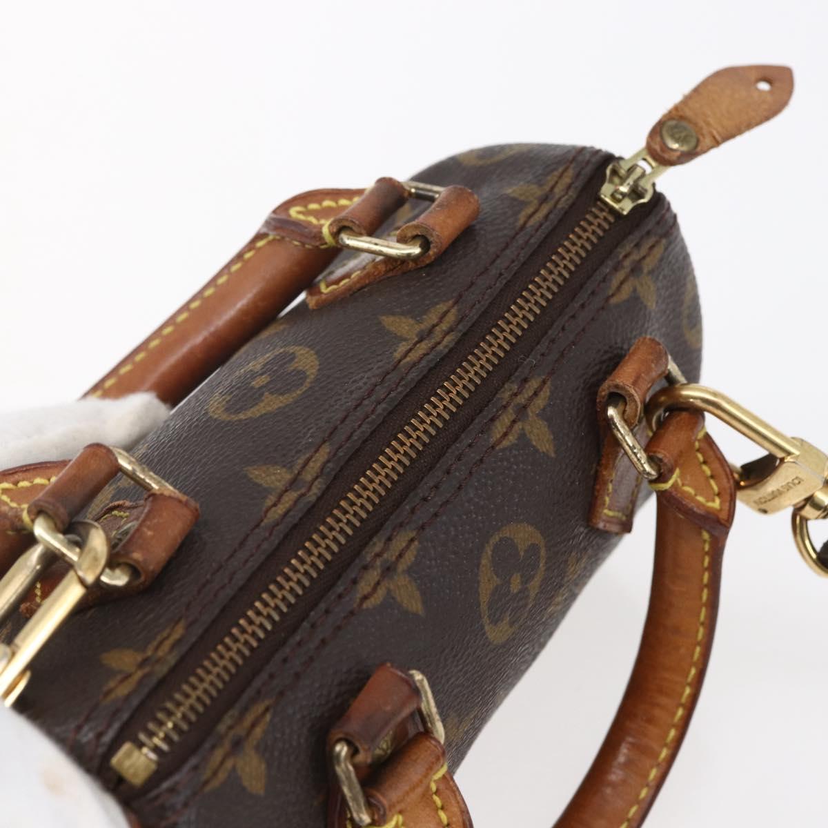 LOUIS VUITTON Monogram Mini Speedy Hand Bag M41534 LV Auth 154316