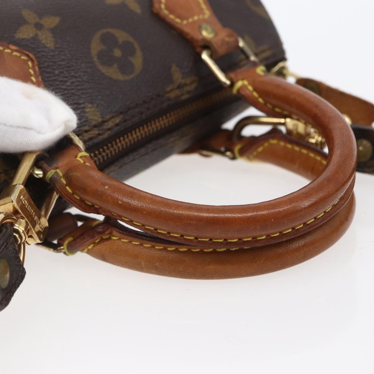 LOUIS VUITTON Monogram Mini Speedy Hand Bag M41534 LV Auth 154316