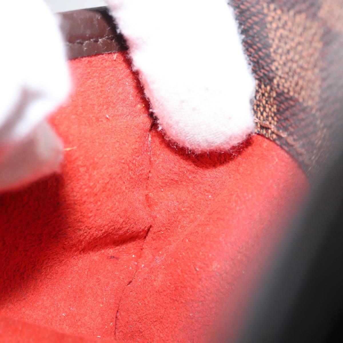 LOUIS VUITTON Damier Ebene Pochette Ipanema Shoulder Bag N51296 LV Auth 154318