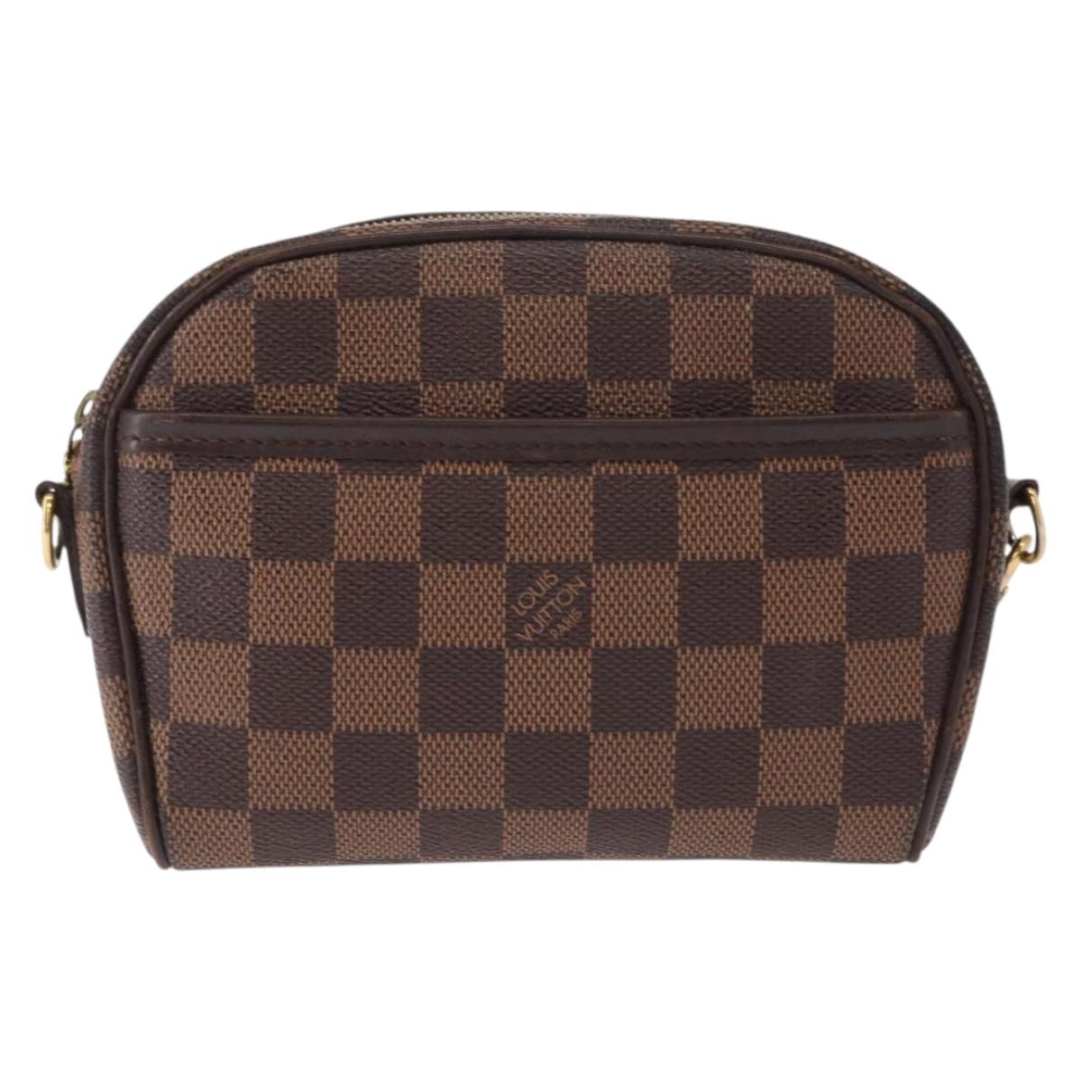 LOUIS VUITTON Damier Ebene Pochette Ipanema Shoulder Bag N51296 LV Auth 154318