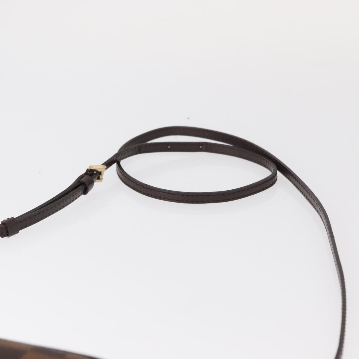 LOUIS VUITTON Damier Ebene Pochette Ipanema Shoulder Bag N51296 LV Auth 154318