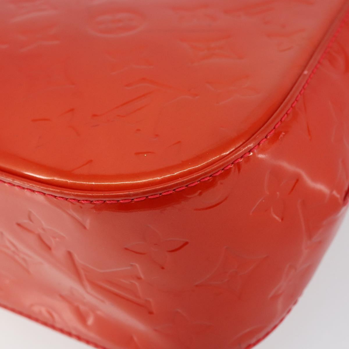 LOUIS VUITTON Vernis Bell FlowerGM Bag Rouge Grunadine M91728 LV Auth 154321V