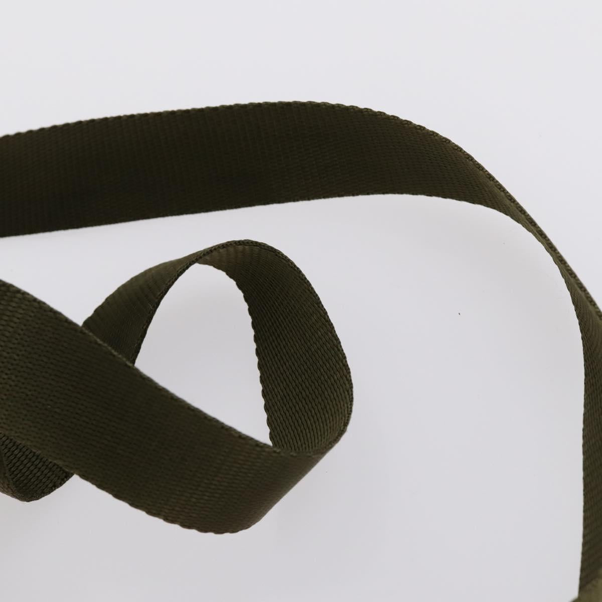 PRADA Backpack Nylon Green Silver Auth 154322