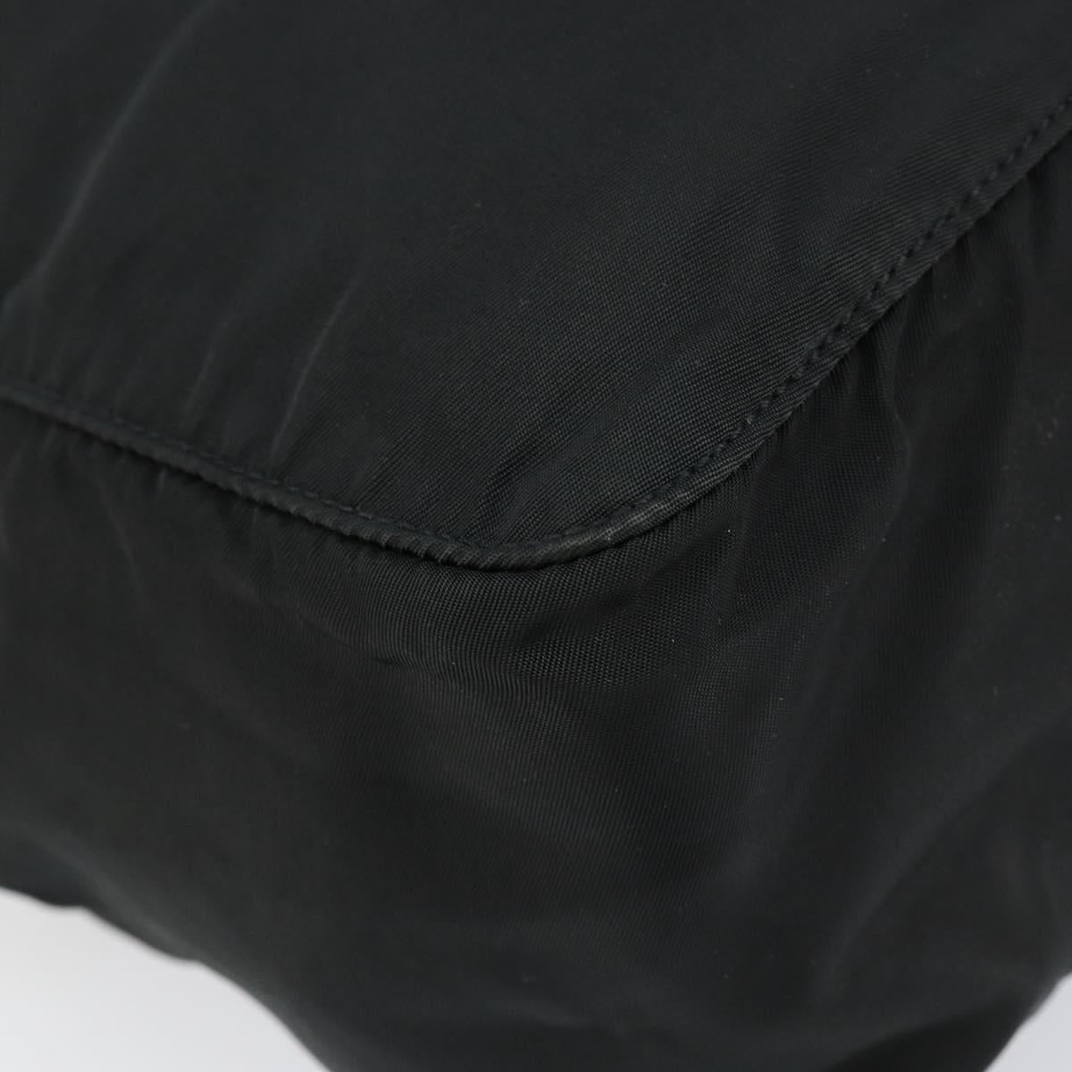 PRADA Hand Bag Nylon Black Auth 154325
