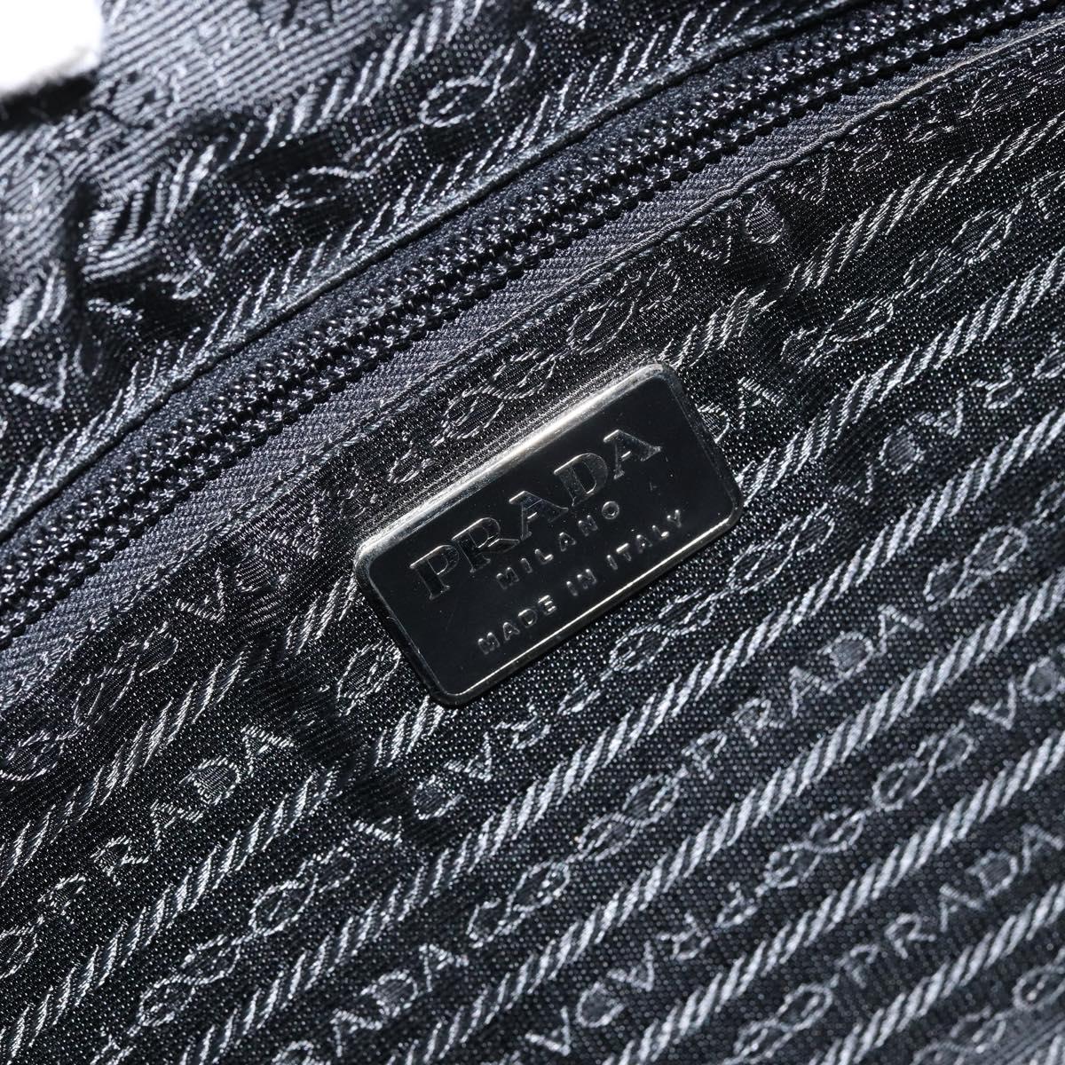 PRADA Hand Bag Nylon Black Auth 154325