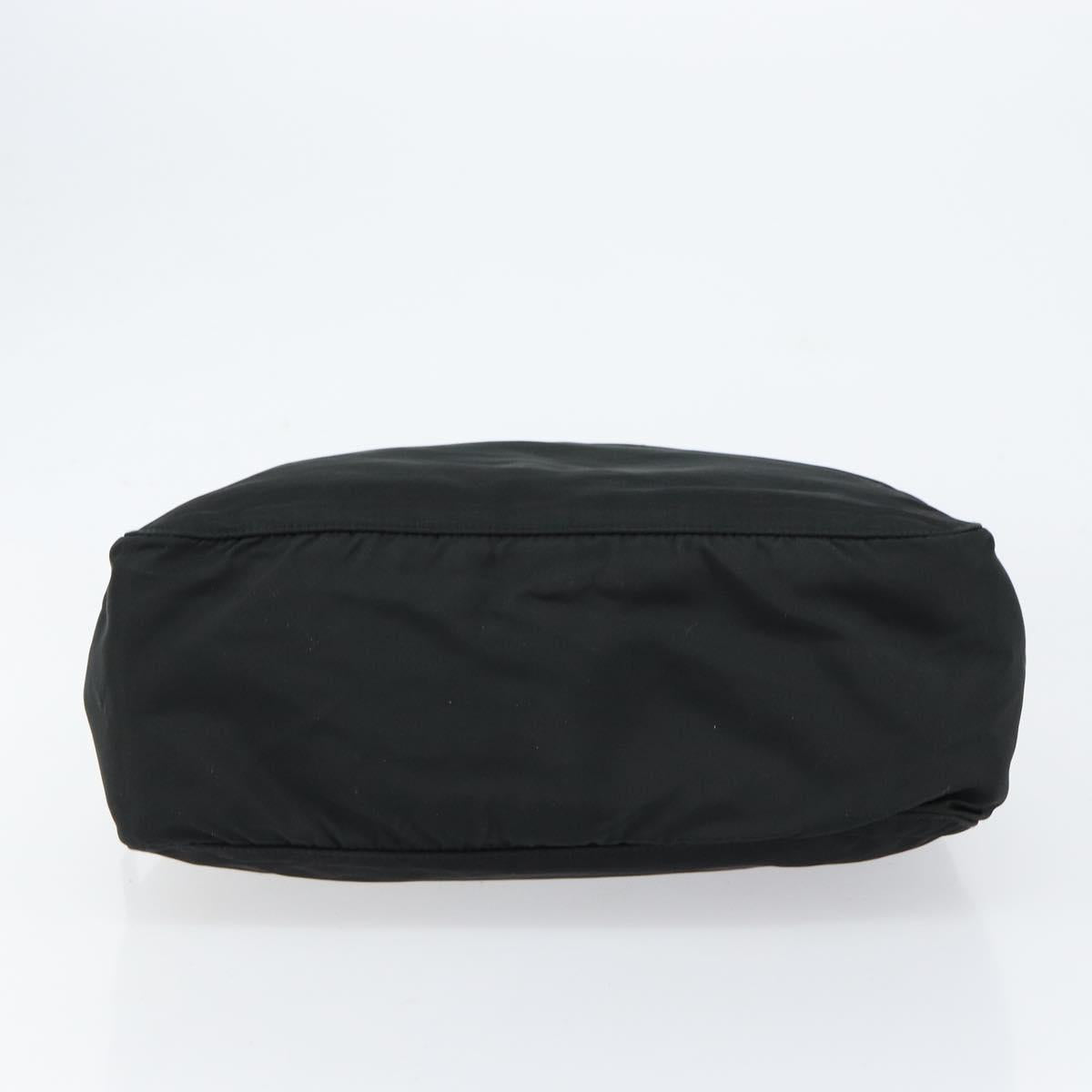 PRADA Hand Bag Nylon Black Auth 154325