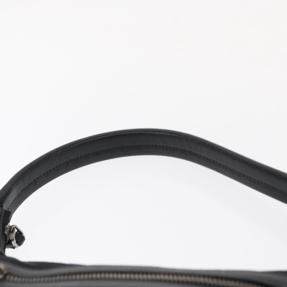 GUCCI GG Canvas Shoulder Bag Black Silver 001 4299 1669 Auth 154332