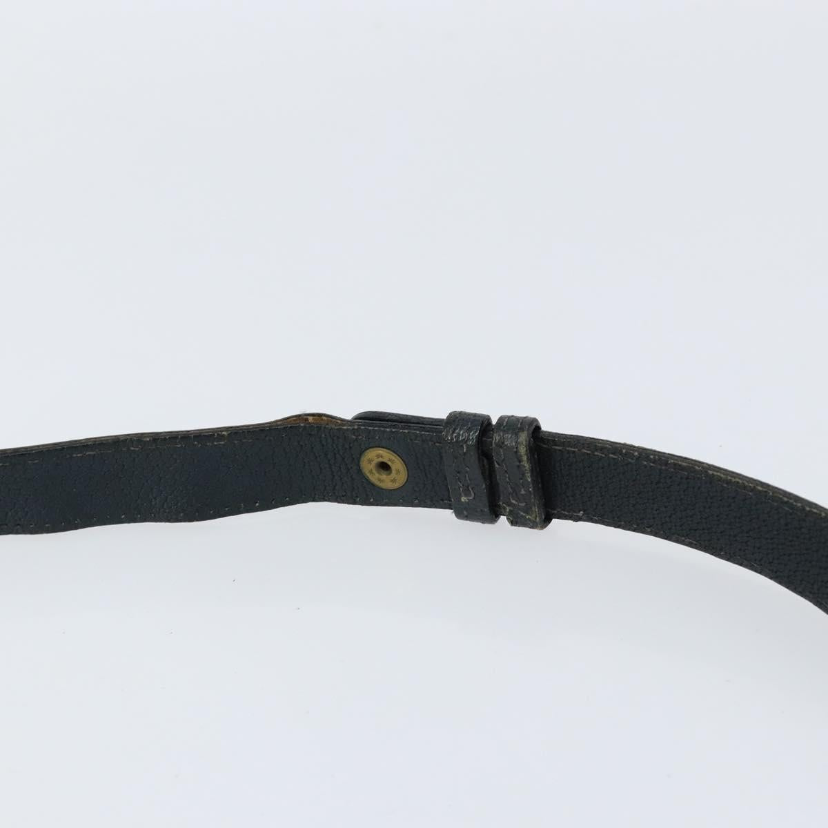 GUCCI GG Supreme Sherry Line Shoulder Bag PVC Navy Gold 14 02 013 Auth 154336