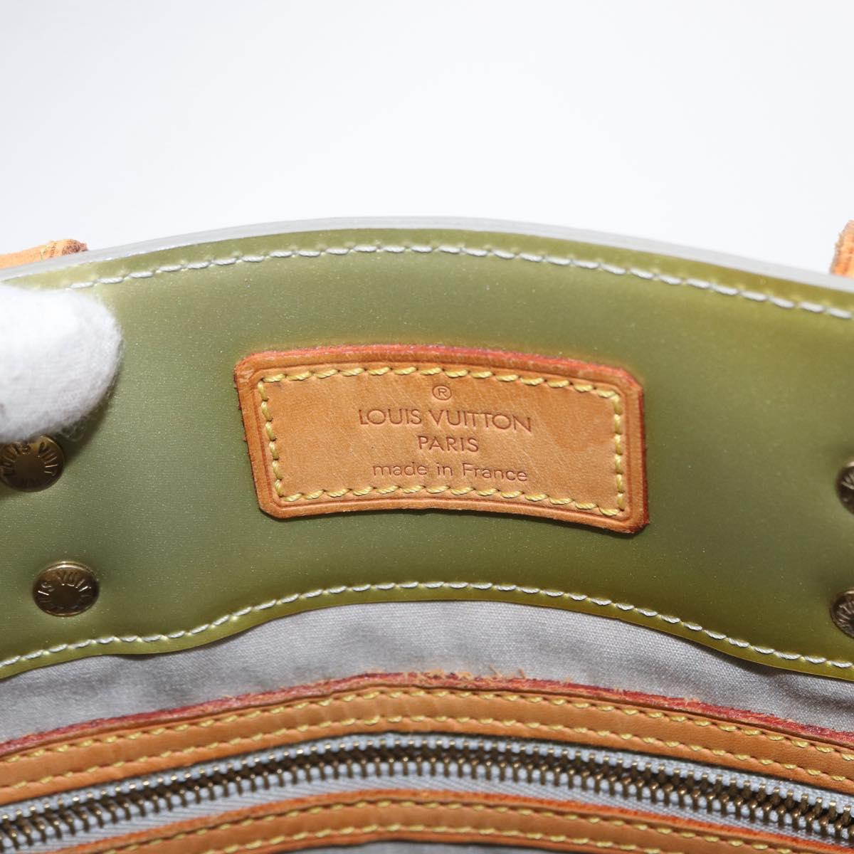 LOUIS VUITTON Monogram Vernis Reade MM Hand Bag Gris M91142 LV Auth 154344