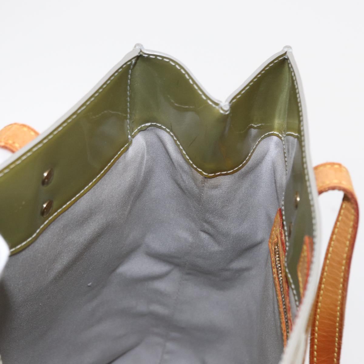 LOUIS VUITTON Monogram Vernis Reade MM Hand Bag Gris M91142 LV Auth 154344