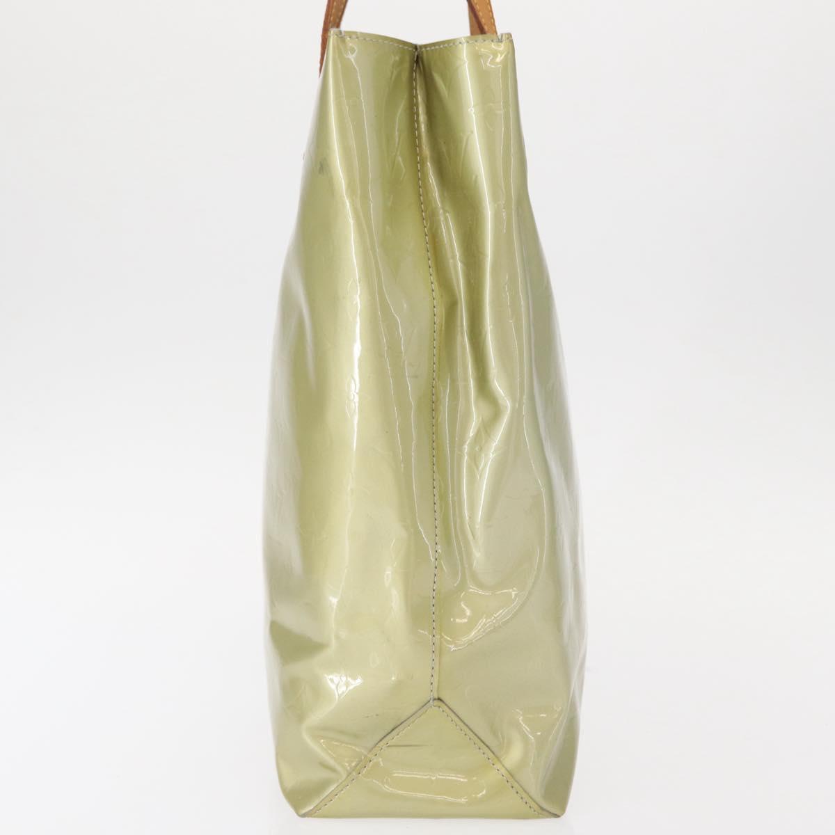 LOUIS VUITTON Monogram Vernis Reade MM Hand Bag Gris M91142 LV Auth 154344