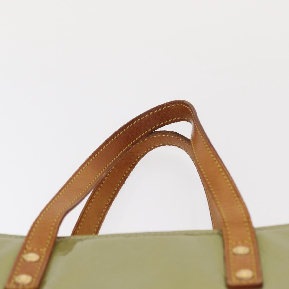 LOUIS VUITTON Monogram Vernis Reade MM Hand Bag Gris M91142 LV Auth 154344