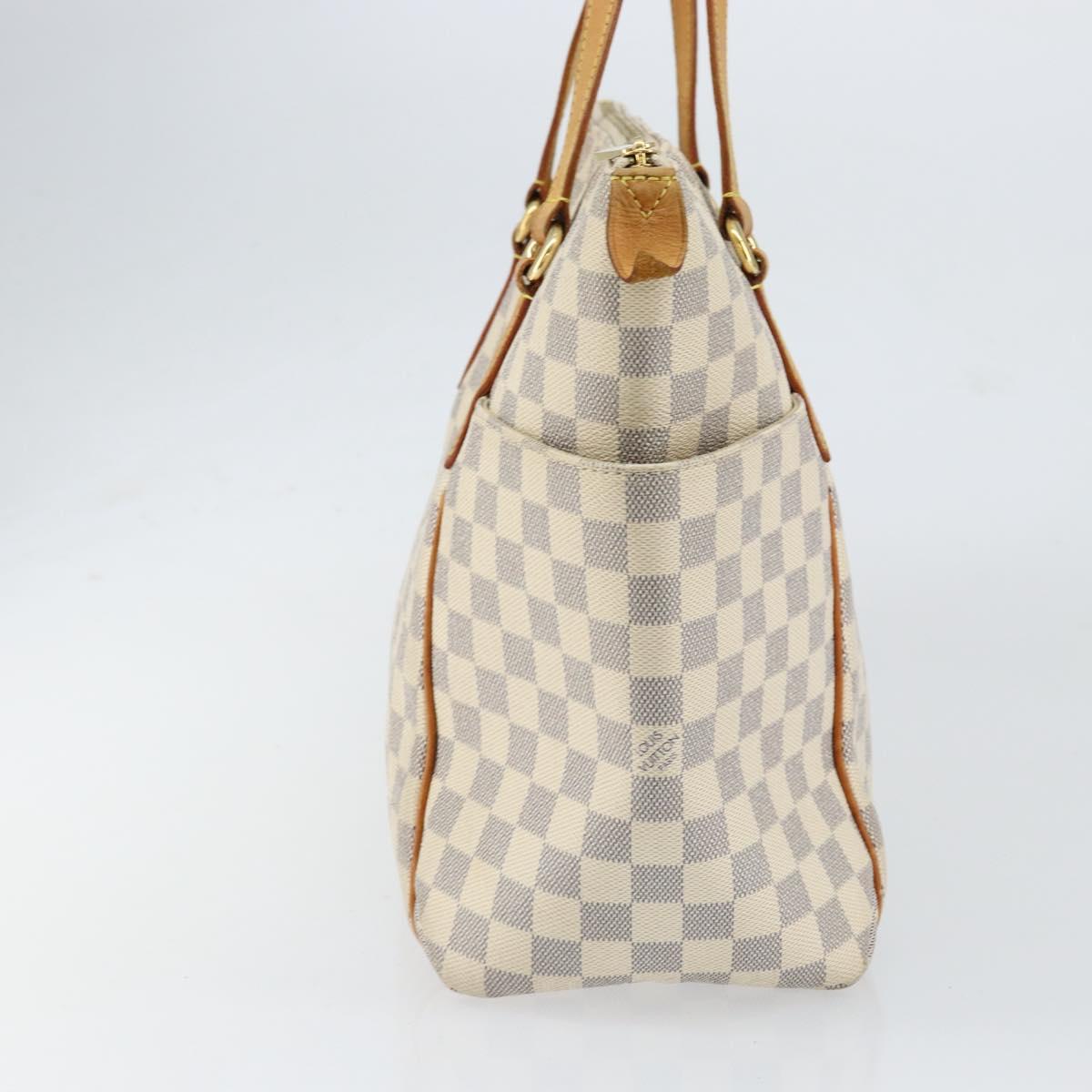 LOUIS VUITTON Damier Azur Totally MM Tote Bag N51262 LV Auth 154345