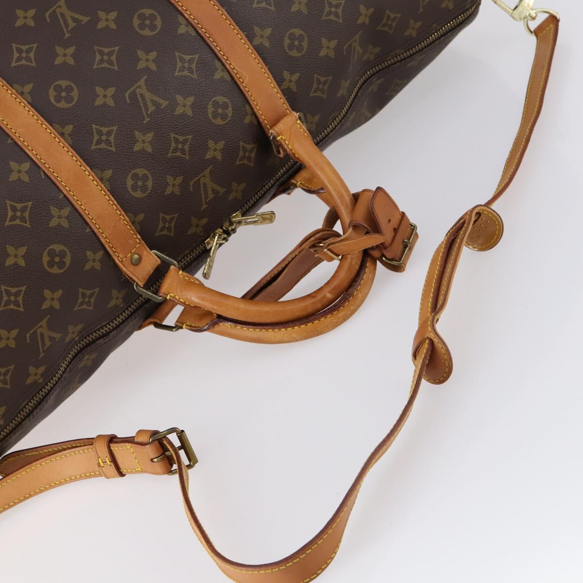 LOUIS VUITTON Monogram Keepall Bandouliere 60 Boston Bag M41412 LV Auth 154347