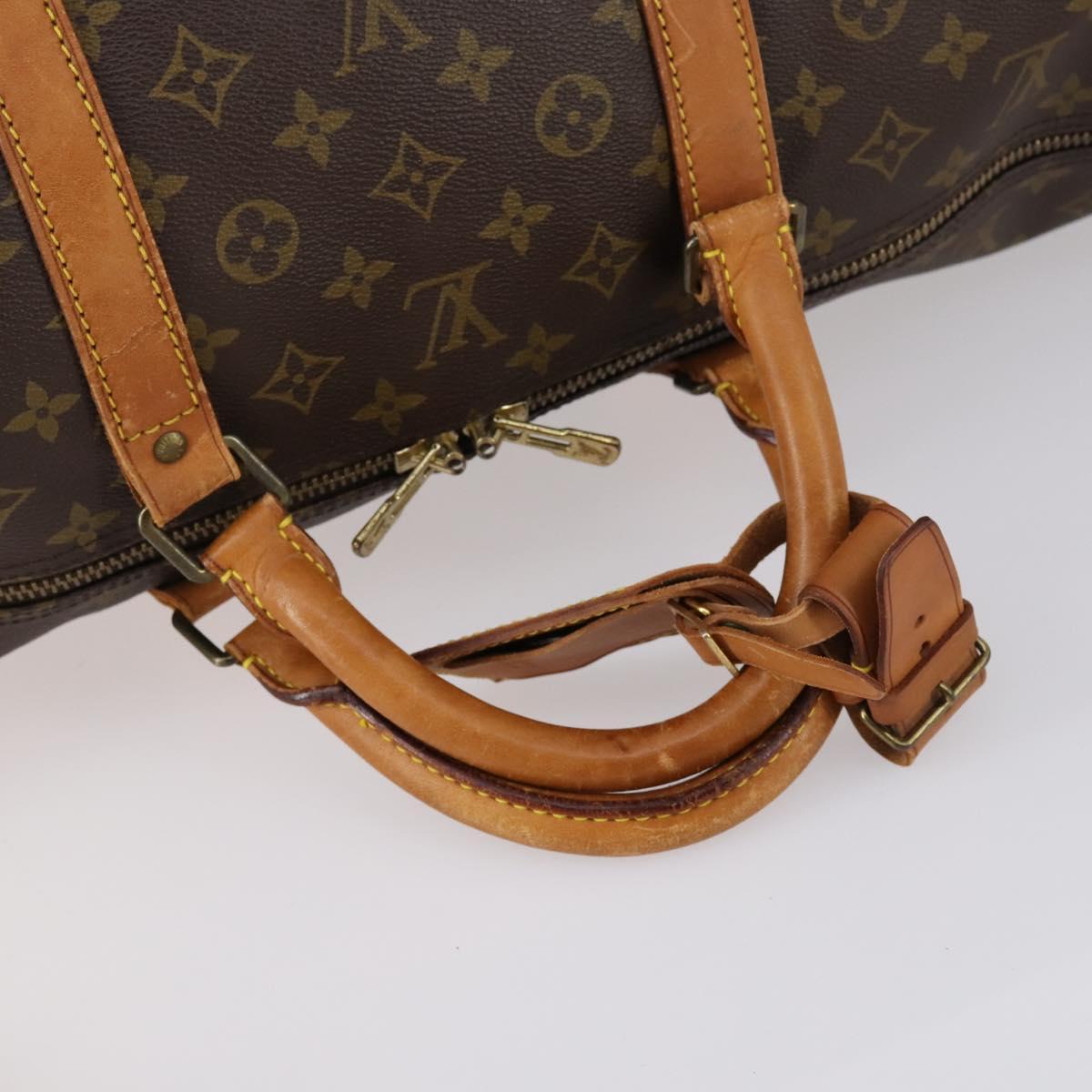 LOUIS VUITTON Monogram Keepall Bandouliere 60 Boston Bag M41412 LV Auth 154347