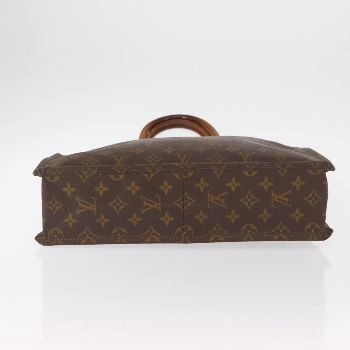 LOUIS VUITTON Monogram Sac Plat Hand Bag M51140 LV Auth 154353