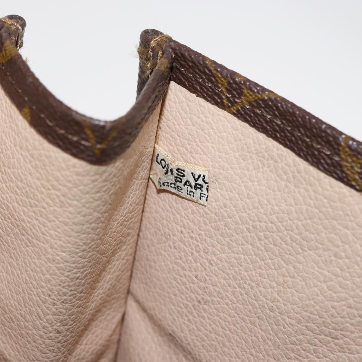 LOUIS VUITTON Monogram Sac Plat Hand Bag M51140 LV Auth 154353