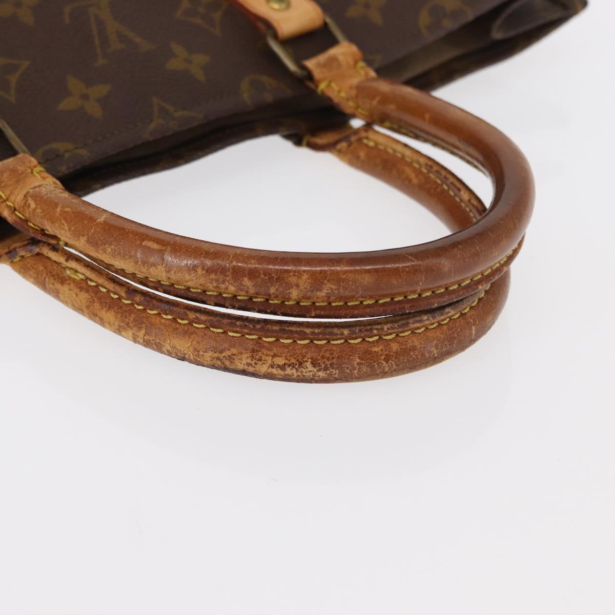 LOUIS VUITTON Monogram Sac Plat Hand Bag M51140 LV Auth 154353