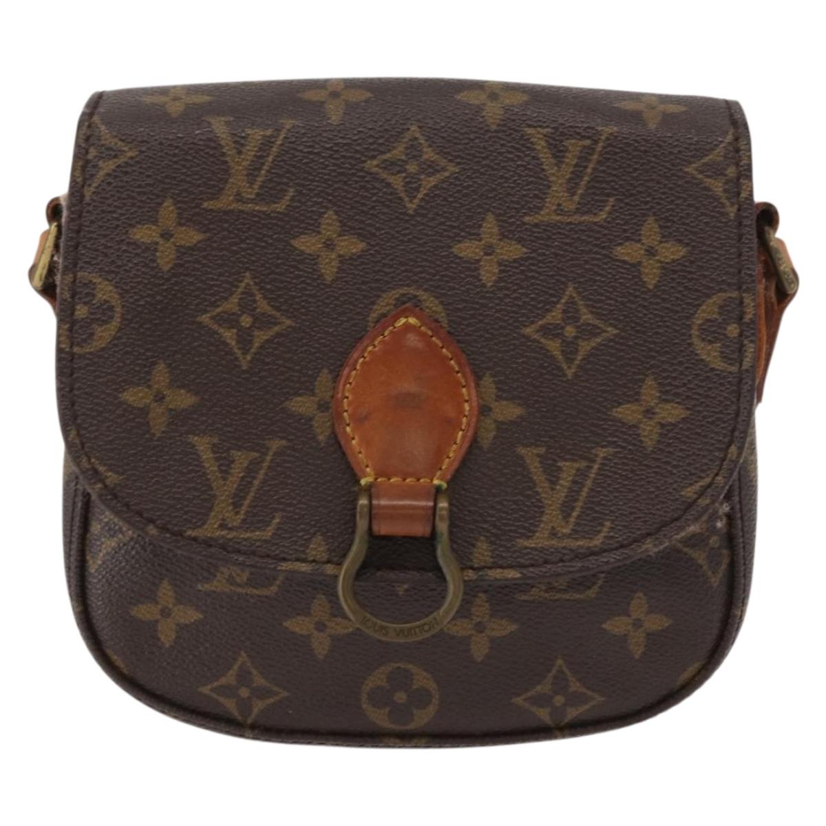 LOUIS VUITTON Monogram Saint Cloud PM Shoulder Bag M51244 LV Auth 154354