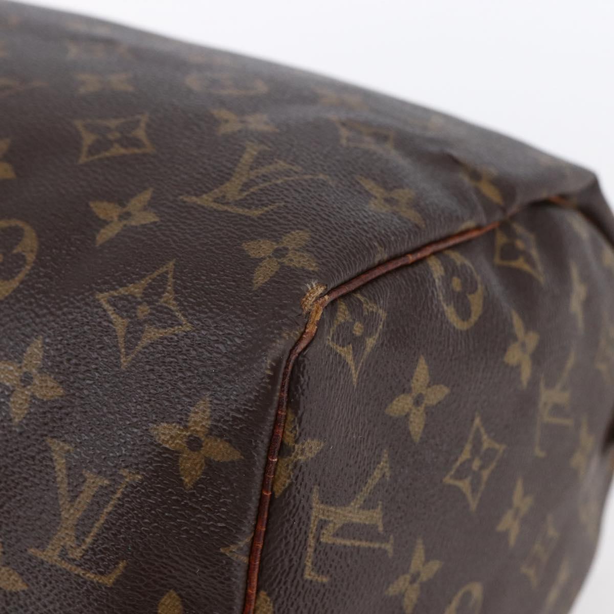 LOUIS VUITTON Monogram Speedy 30 Hand Bag M41526 LV Auth 154358