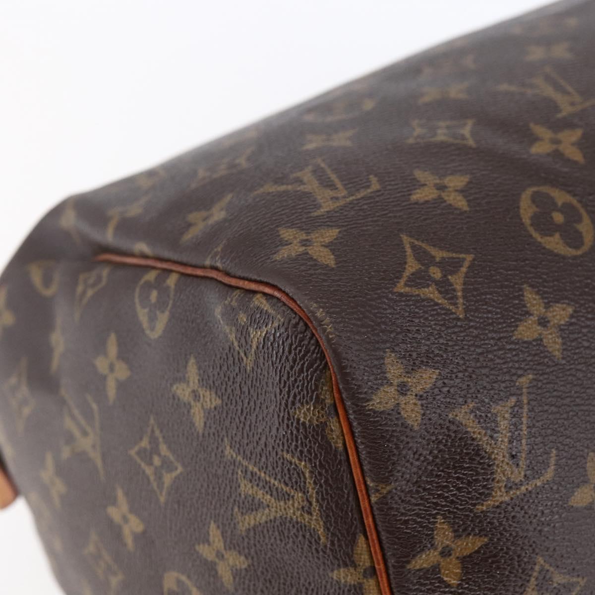 LOUIS VUITTON Monogram Speedy 30 Hand Bag M41526 LV Auth 154358