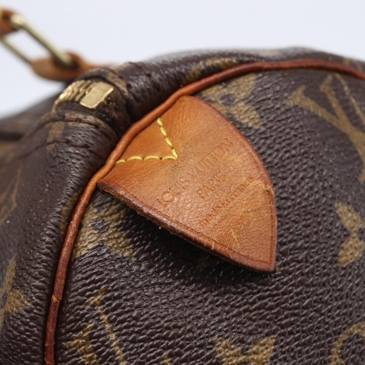 LOUIS VUITTON Monogram Speedy 30 Hand Bag M41526 LV Auth 154358