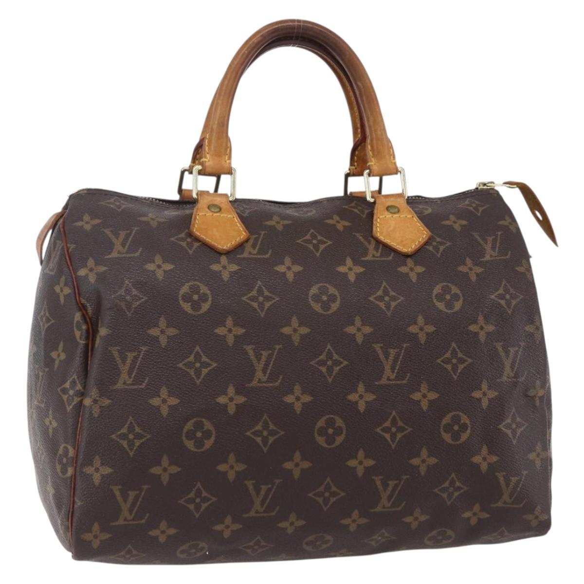 LOUIS VUITTON Monogram Speedy 30 Hand Bag M41526 LV Auth 154358