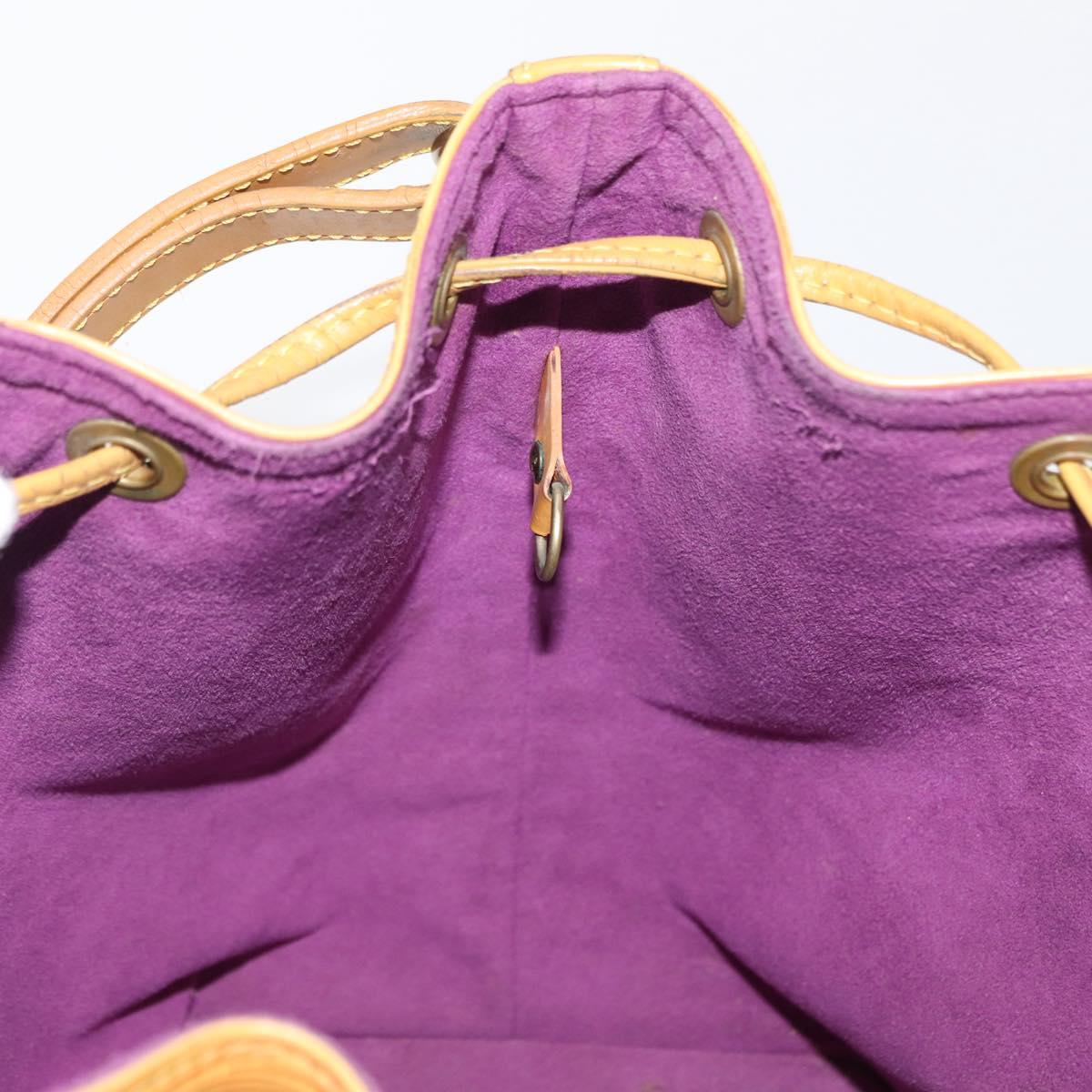 LOUIS VUITTON Epi Petit Noe Shoulder Bag Yellow M44109 LV Auth 154360