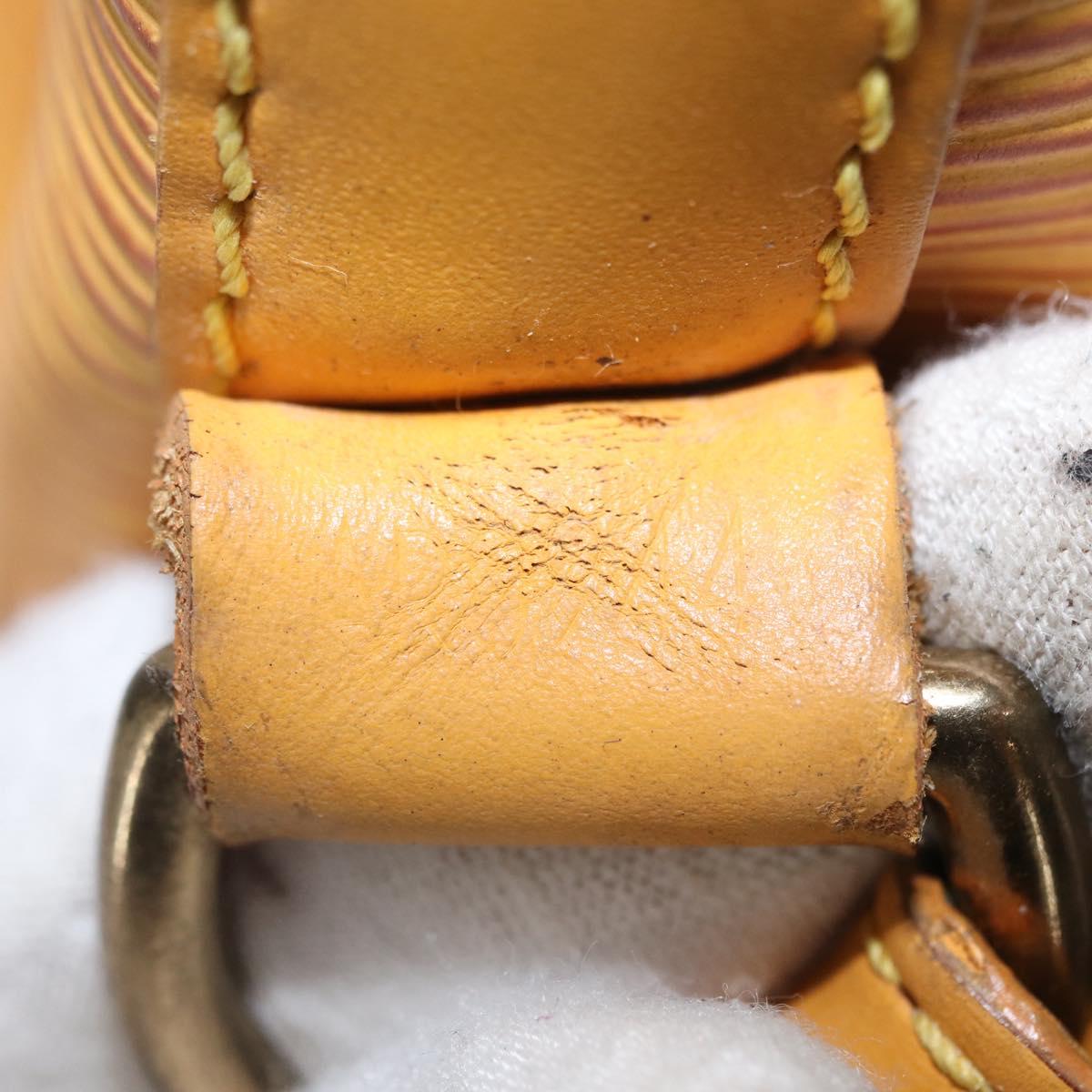 LOUIS VUITTON Epi Petit Noe Shoulder Bag Yellow M44109 LV Auth 154360