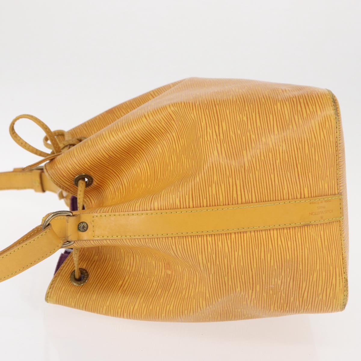 LOUIS VUITTON Epi Petit Noe Shoulder Bag Yellow M44109 LV Auth 154360