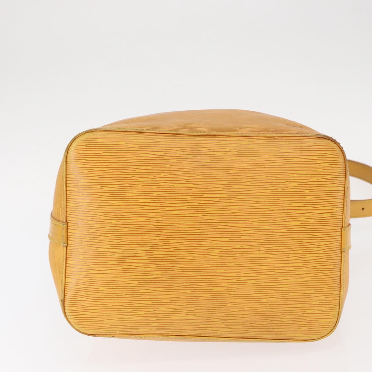 LOUIS VUITTON Epi Petit Noe Shoulder Bag Yellow M44109 LV Auth 154360