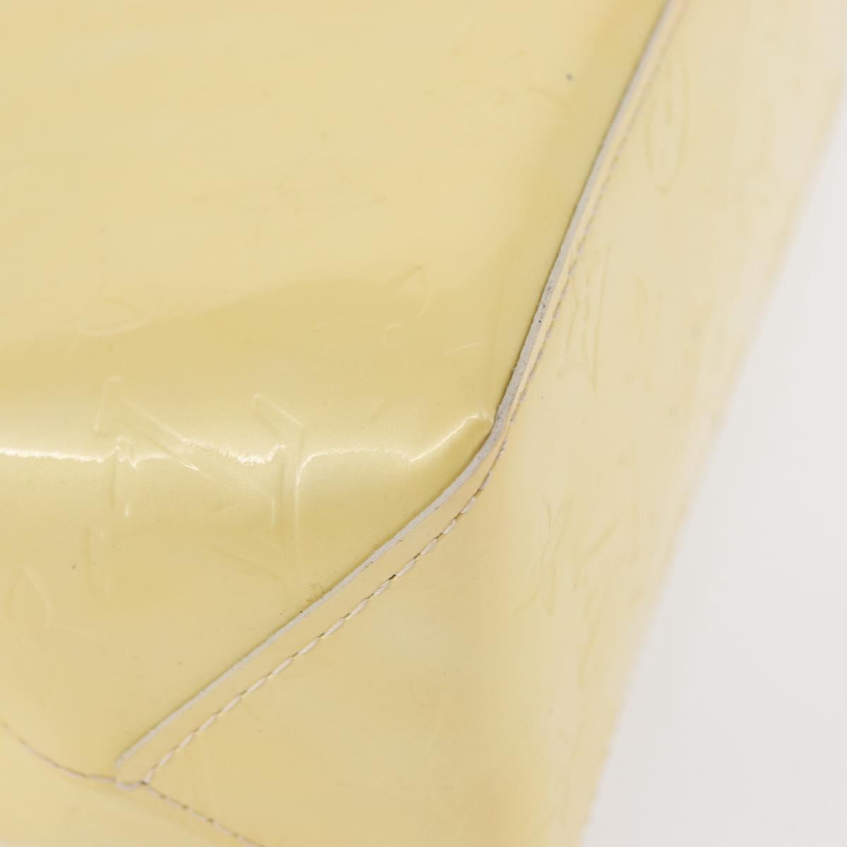 LOUIS VUITTON Monogram Vernis Reade PM Hand Bag Perle M91336 LV Auth 154363