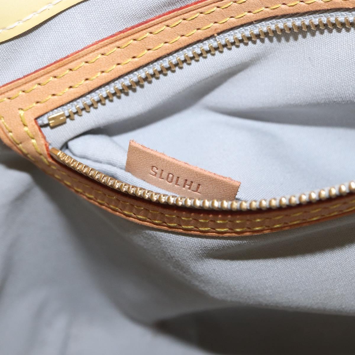 LOUIS VUITTON Monogram Vernis Reade PM Hand Bag Perle M91336 LV Auth 154363