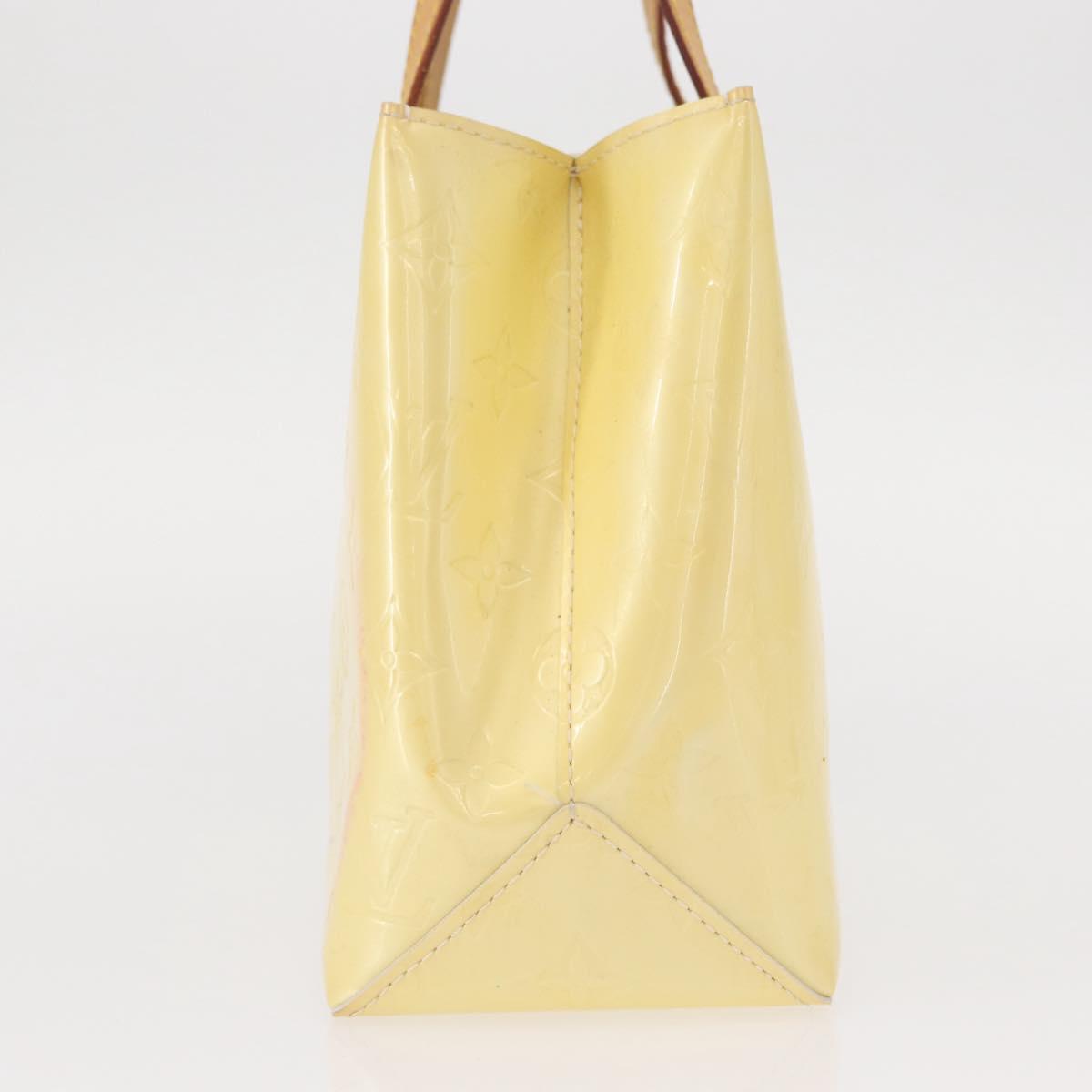 LOUIS VUITTON Monogram Vernis Reade PM Hand Bag Perle M91336 LV Auth 154363