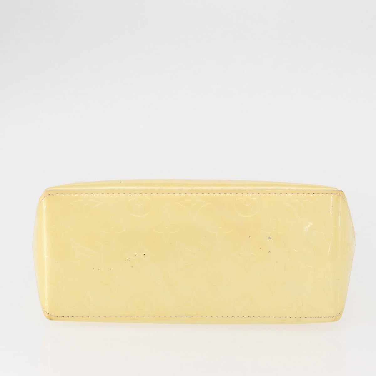 LOUIS VUITTON Monogram Vernis Reade PM Hand Bag Perle M91336 LV Auth 154363