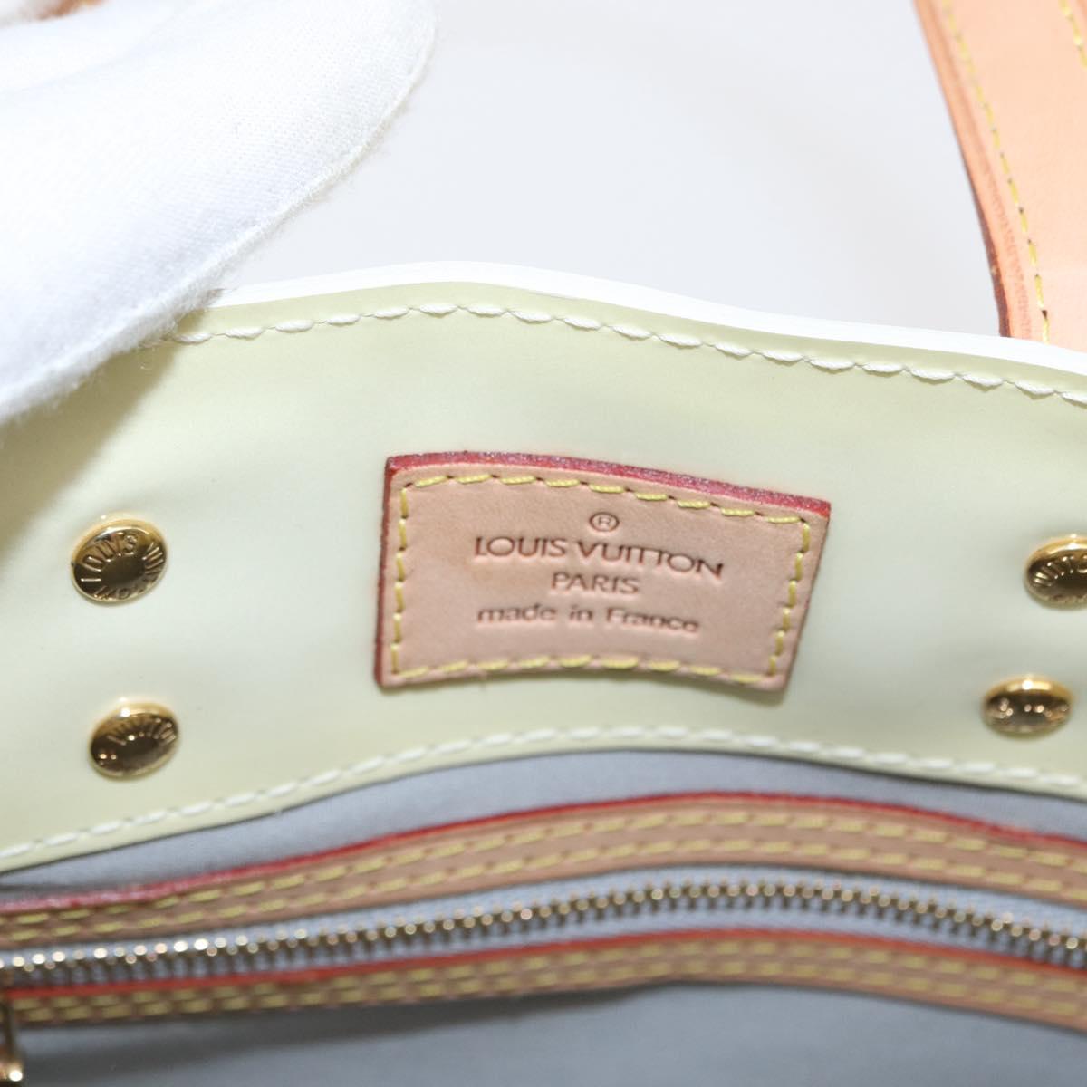LOUIS VUITTON Monogram Vernis Reade PM Hand Bag Perle M91336 LV Auth 154364V
