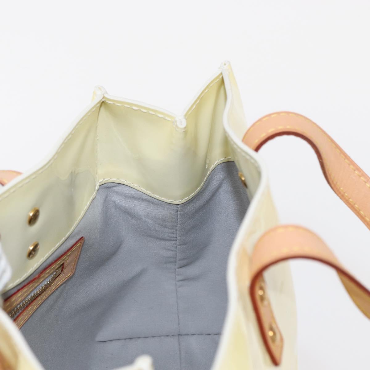 LOUIS VUITTON Monogram Vernis Reade PM Hand Bag Perle M91336 LV Auth 154364V