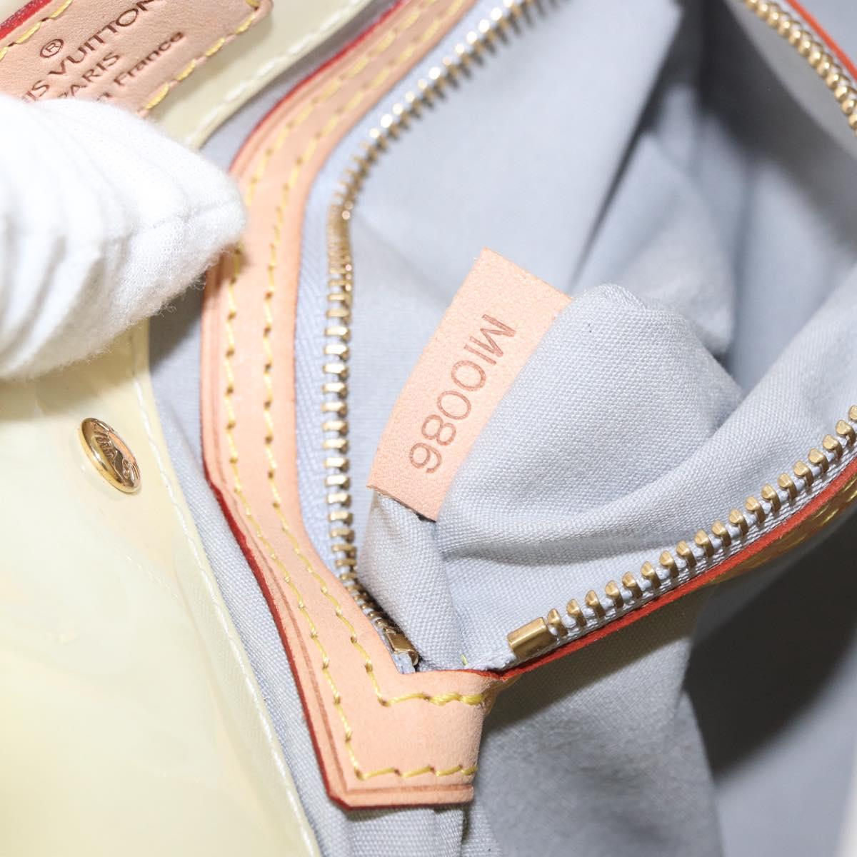 LOUIS VUITTON Monogram Vernis Reade PM Hand Bag Perle M91336 LV Auth 154364V