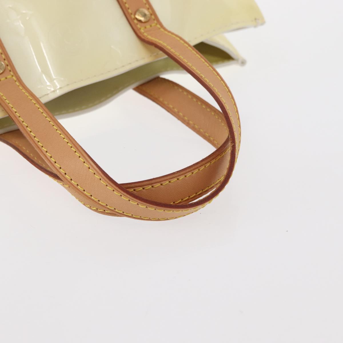 LOUIS VUITTON Monogram Vernis Reade PM Hand Bag Perle M91336 LV Auth 154364V