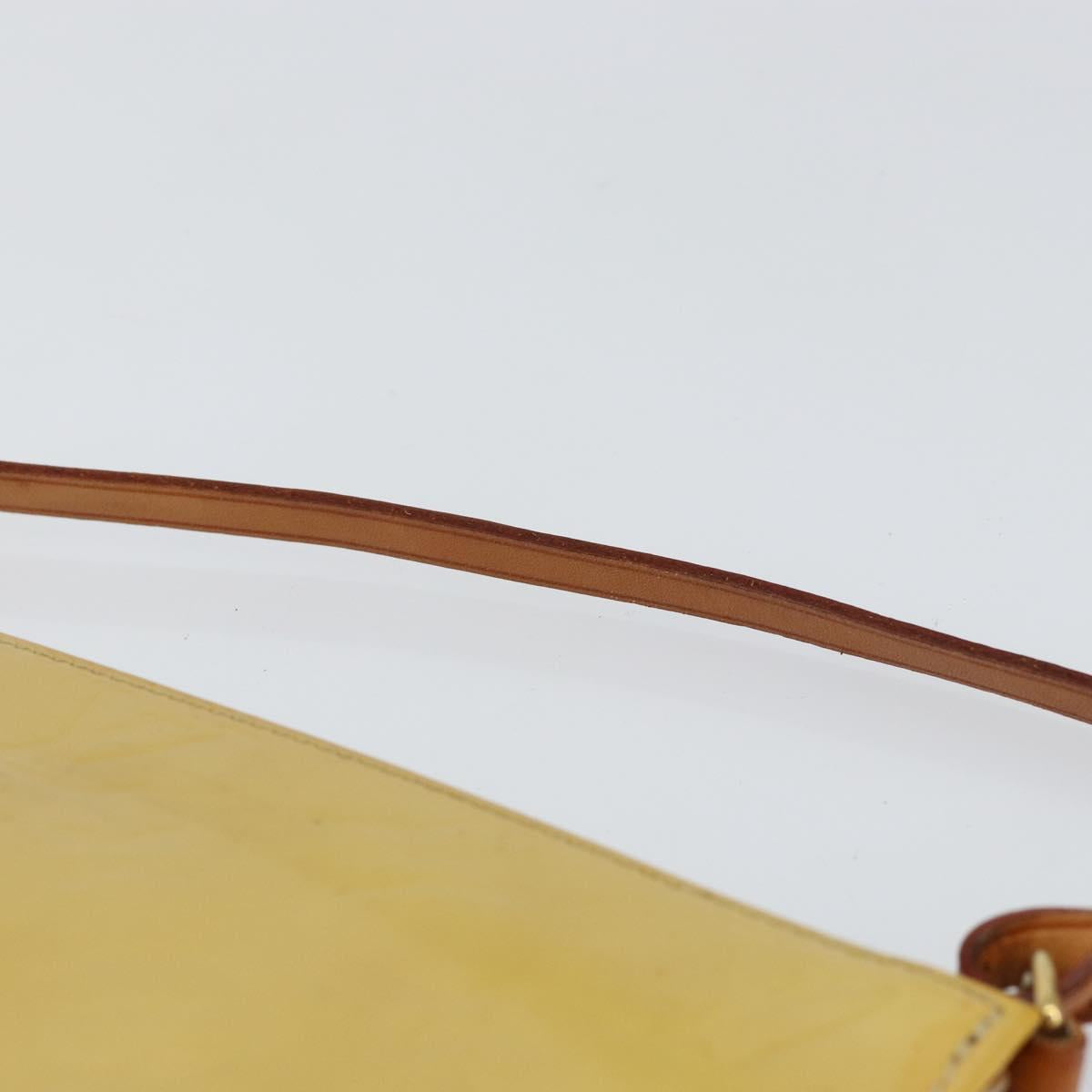 LOUIS VUITTON Monogram Vernis Lexington Pouch Beige M91010 LV Auth 154365