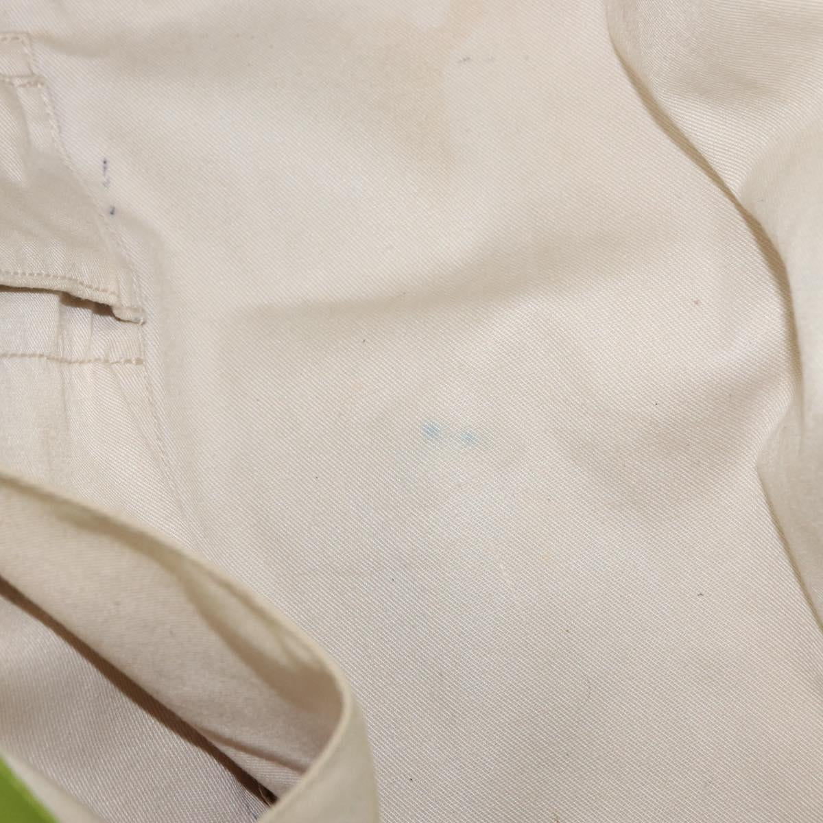 Salvatore Ferragamo Gancini Hand Bag Leather Green Gold Auth 154371