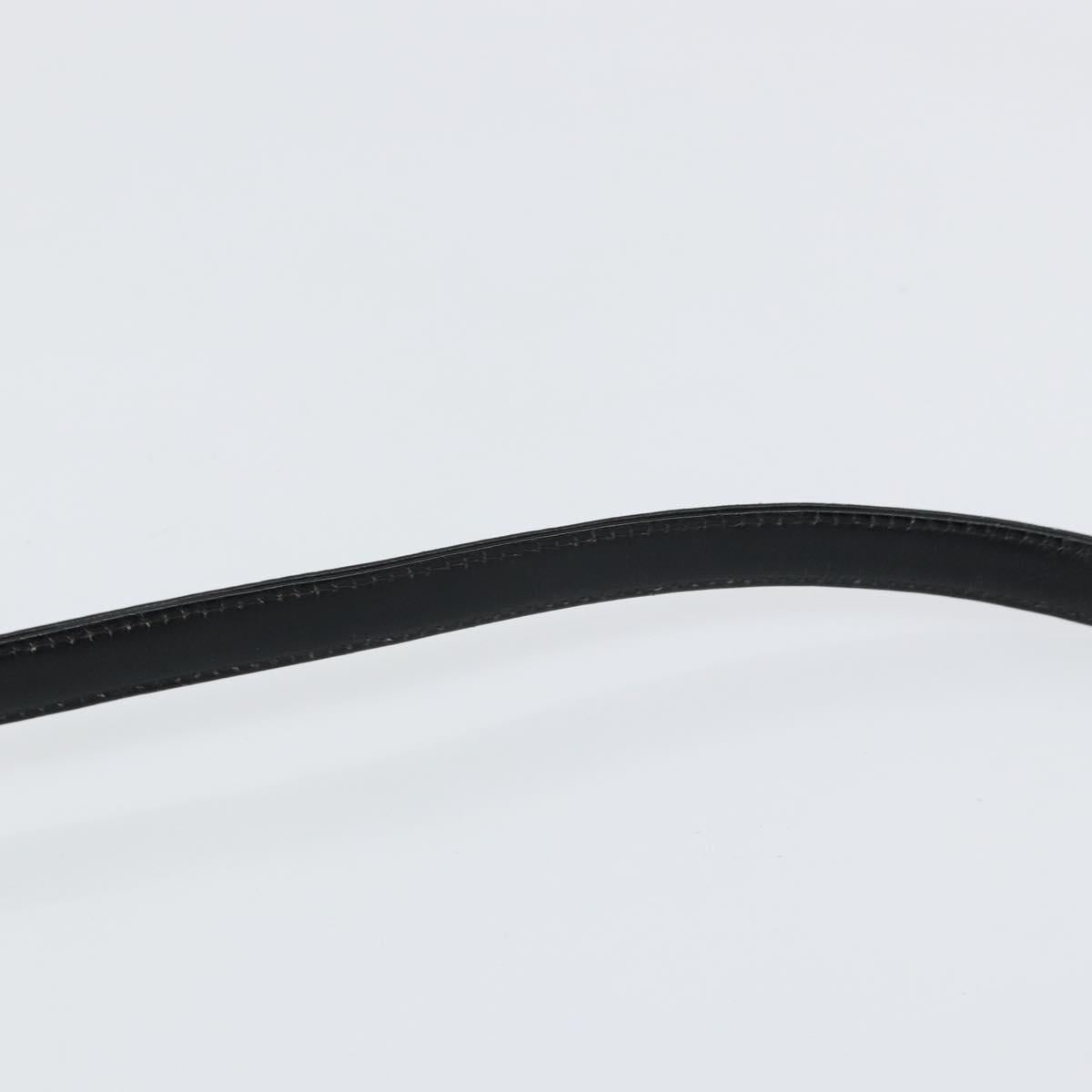 Christian Dior Trotter Canvas Shoulder Bag Navy Gold Auth 154374