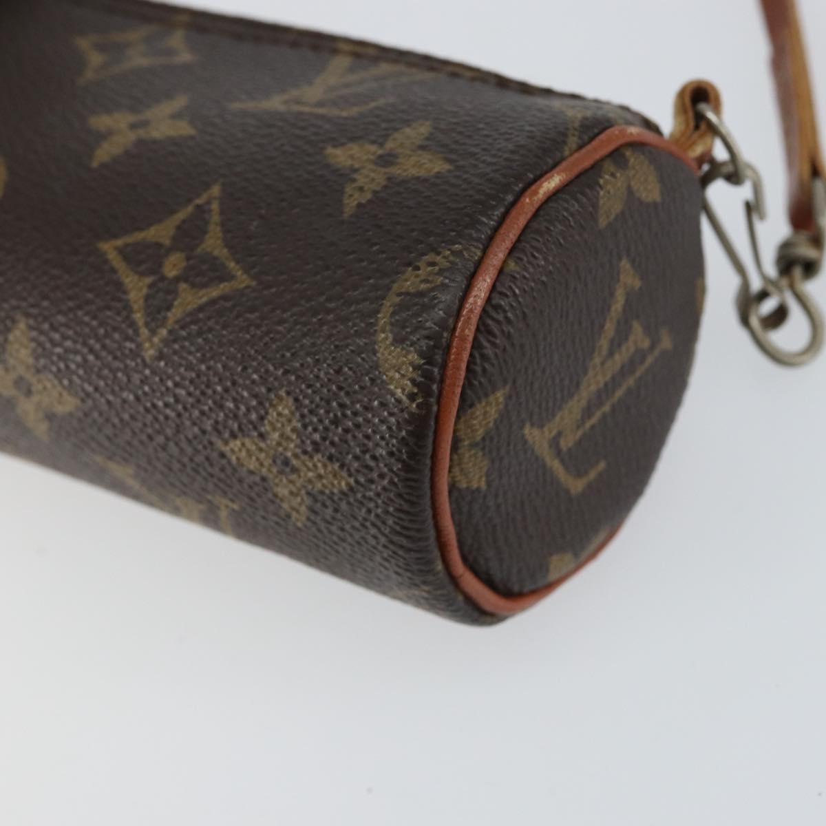 LOUIS VUITTON Monogram Papillon Pouch LV Auth 154381