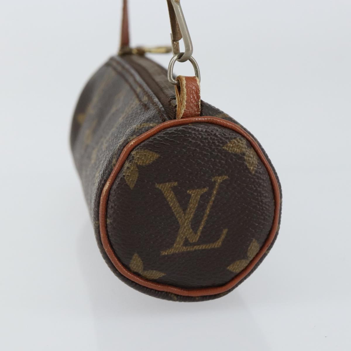 LOUIS VUITTON Monogram Papillon Pouch LV Auth 154381